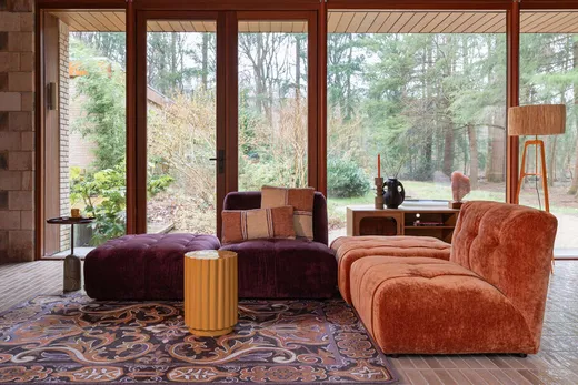 Sofa 3-osobowa GIADA - fioletowy