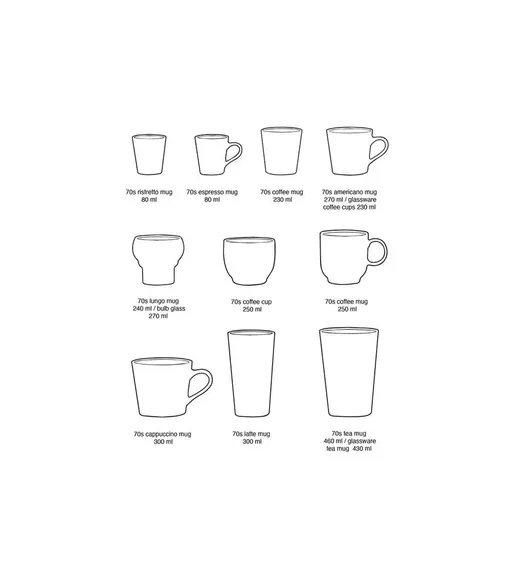 Kubek ceramiczny do latte 70's: CREEK