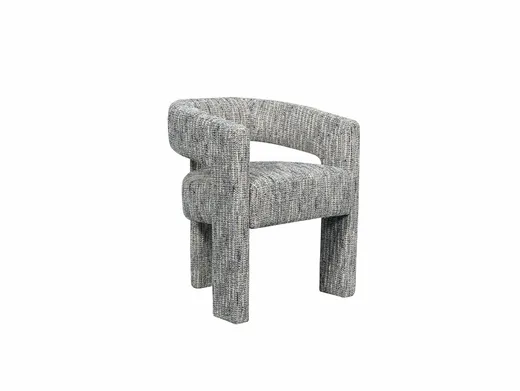 Krzesło z podłokietnikami LEITH - wielokolorowy/szary
