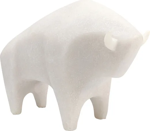 Figurka dekoracyjna SOFT BULL - beżowy