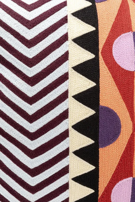 Poduszka dekoracyjna COLOUR BLOCK CIRCLES 45x45 - wielokolorowy