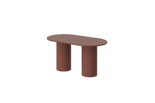 Stół owalny ROSETO 150x80 - bordo
