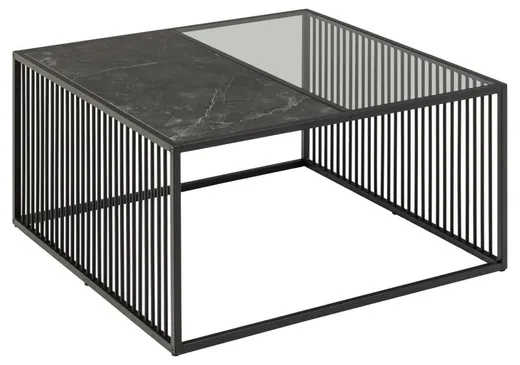 Stolik kawowy STRINGTON 80x80 - czarny