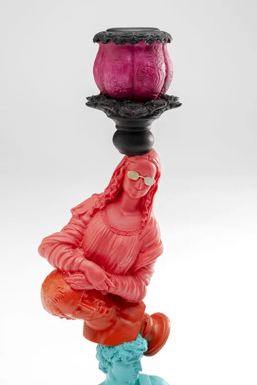 Świecznik BALANCE ART 30 cm - wielokolorowy