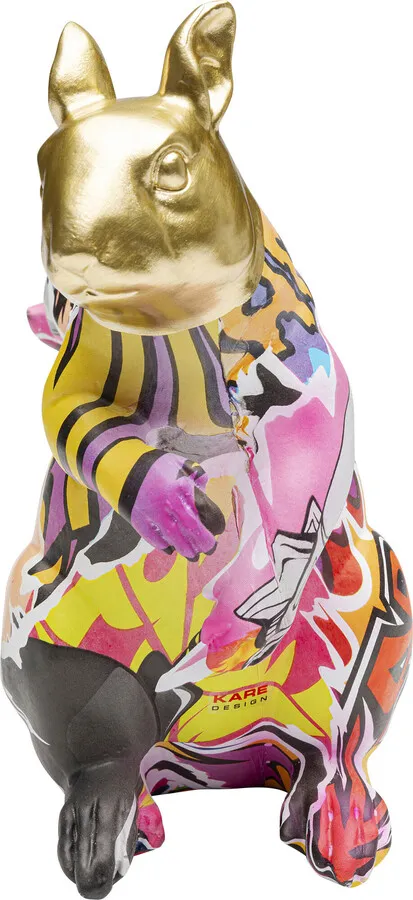 Figurka dekoracyjna GRAFFITI SQUIRREL 22 cm - wielokolorowy