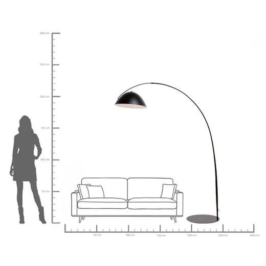 Lampa podłogowa FLIP - czarny