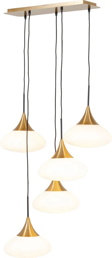 Lampa wisząca GOCCE - biały/złoty