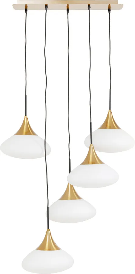 Lampa wisząca GOCCE - biały/złoty