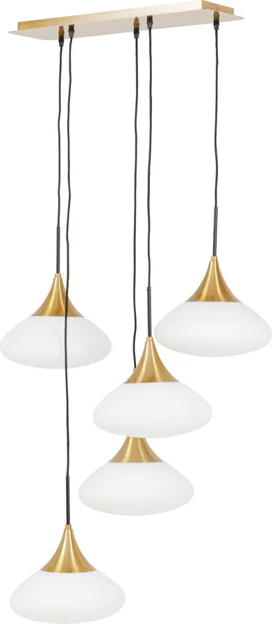 Lampa wisząca GOCCE - biały/złoty