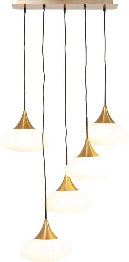 Lampa wisząca GOCCE - biały/złoty