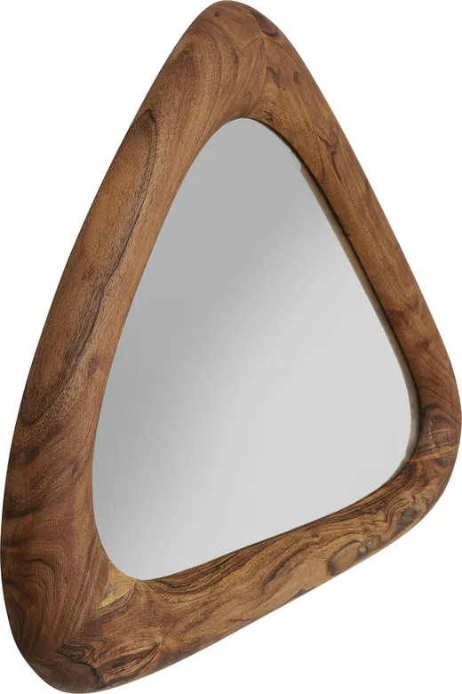 Lustro w drewnianej ramie JORGE 101x62 - naturalny