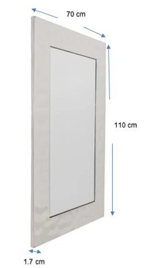 Lustro ścienne CALDERA 70x110 - srebrny