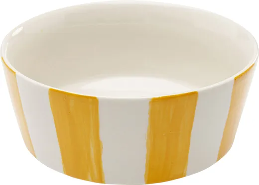 Miska COCINA STRIPES 600 ml - biały/żółty