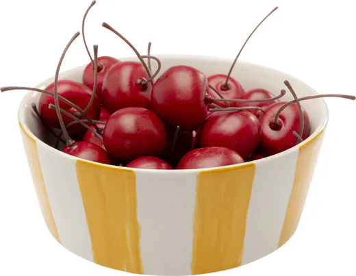 Miska COCINA STRIPES 600 ml - biały/żółty