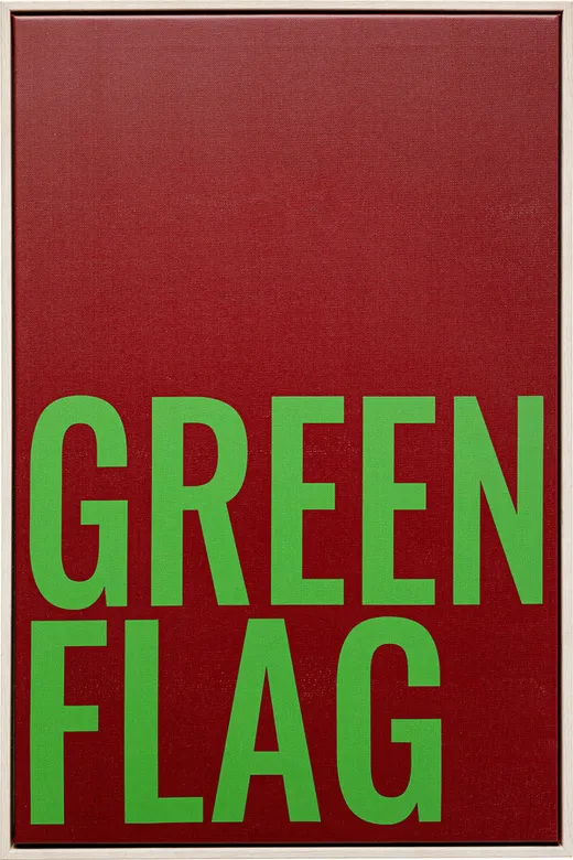 Obraz GREEN FLAG 40x60