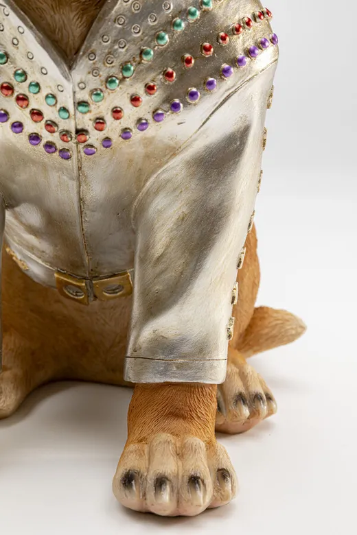 Skarbonka KING DOG - brązowy/srebrny