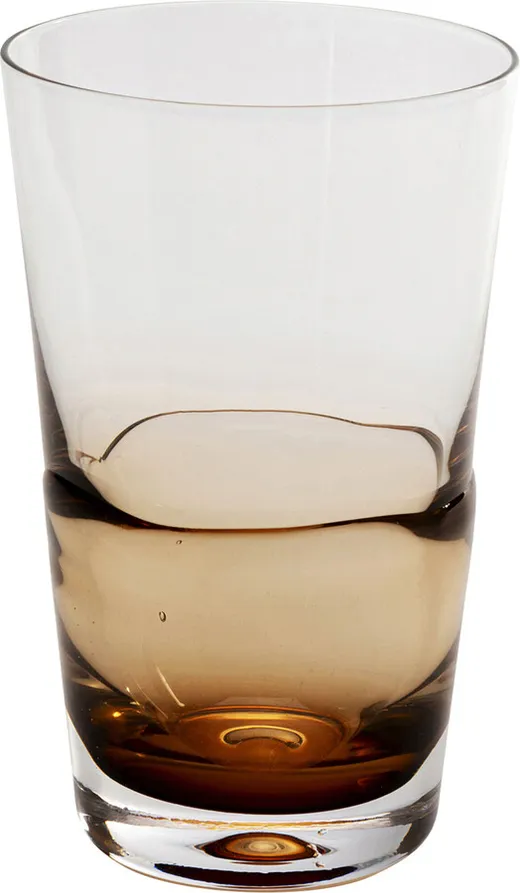 Szklanka MIMI AMBER 14 cm - transparentny/brązowy