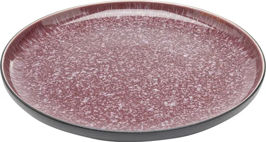 Talerz obiadowy ALISSA 27 cm - czerwony/czarny