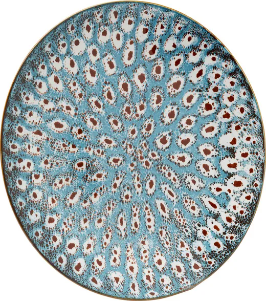 Talerz obiadowy GIOIA 27 cm - niebieski
