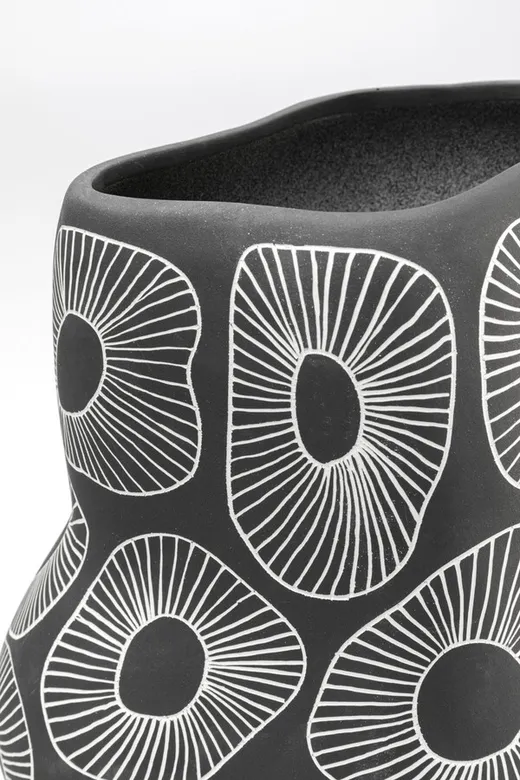 Wazon ANEMONE 33 cm - szary