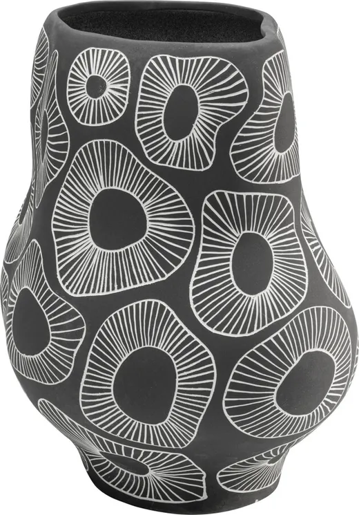 Wazon ANEMONE 33 cm - szary