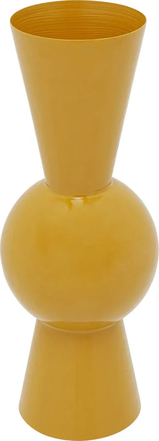 Wazon stalowy BLOW 55 cm - żółty