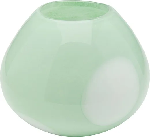Wazon szklany PUNTI 20 cm - zielony