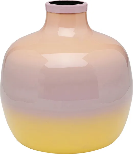 Wazon RICI 19 cm - różowy/żółty