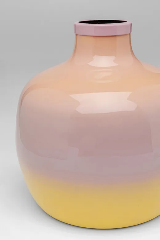 Wazon RICI 19 cm - różowy/żółty