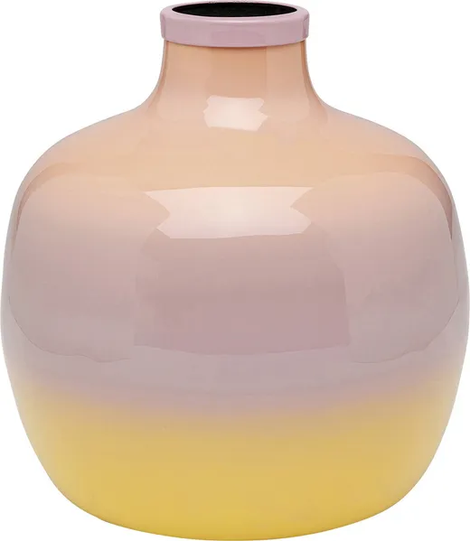 Wazon RICI 19 cm - różowy/żółty