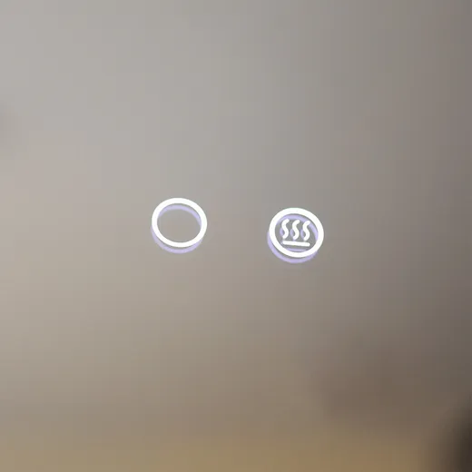 Lustro owalne z podświetlanym rantem LED D3002 - lustrzany