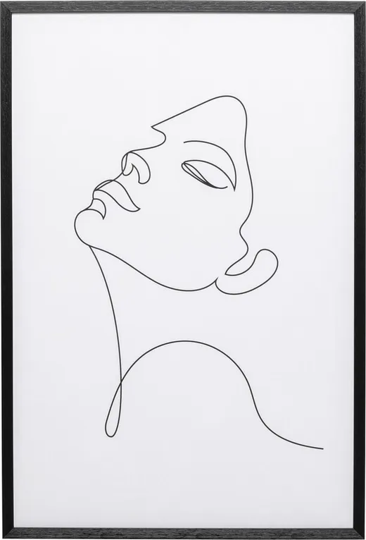 Obraz w ramie DRAWING LADY 63x93