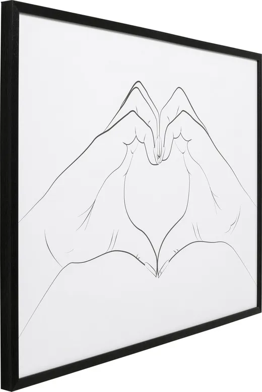 Obraz w ramie HEART HANDS 103x73