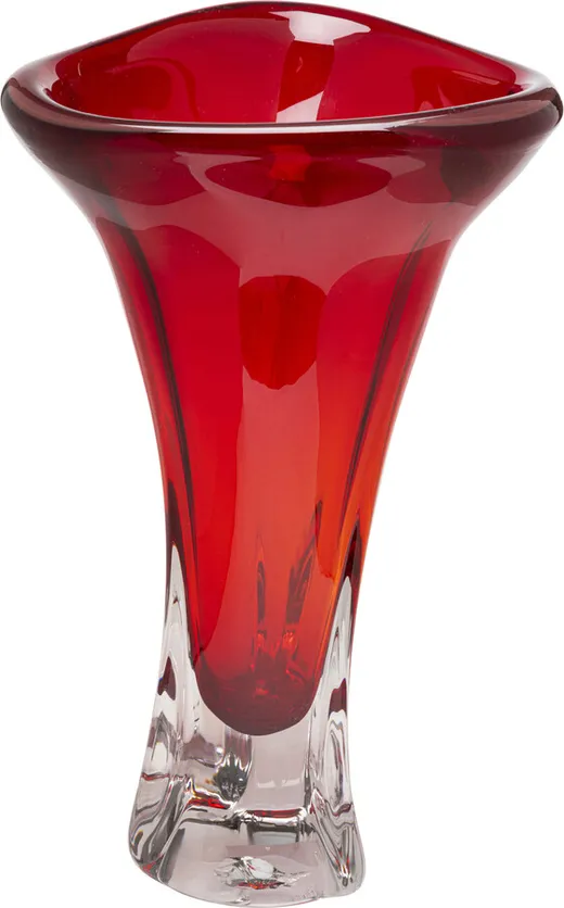 Wazon szklany SALUT 36 cm - czerwony