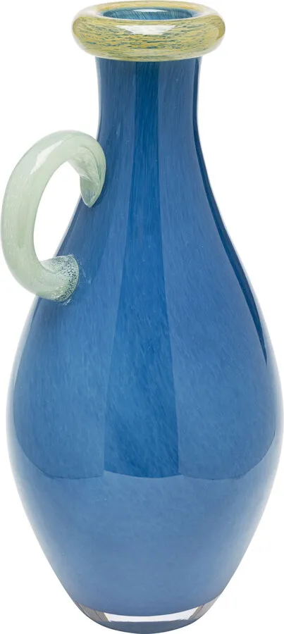 Wazon szklany SINA 32 cm - niebieski