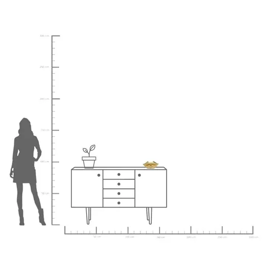 Skarbonka LIPS - złoty