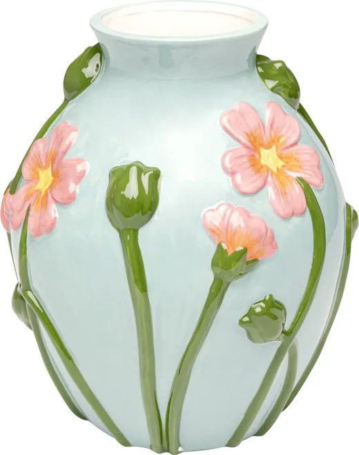Wazon FLEURS 27 cm - jasny niebieski