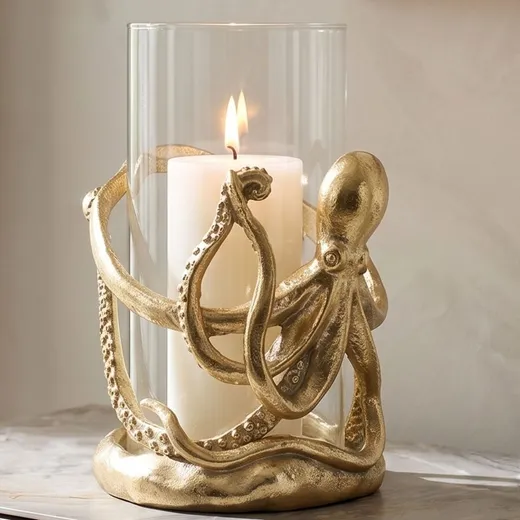 Świecznik OCTOPUS - złoty
