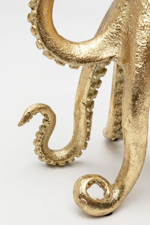 Świecznik potrójny OCTOPUS - złoty
