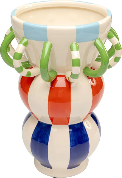 Wazon HARLEQUIN 33 cm z uchwytami - wielokolorowy