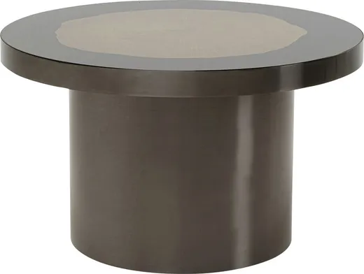 Stolik okrągły MEDAILLON 80 cm - szary