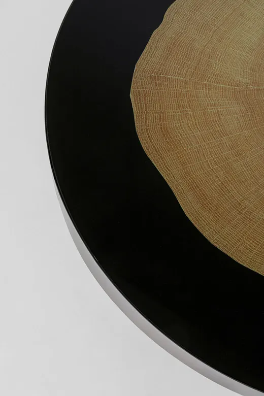 Stolik okrągły MEDAILLON 80 cm - szary