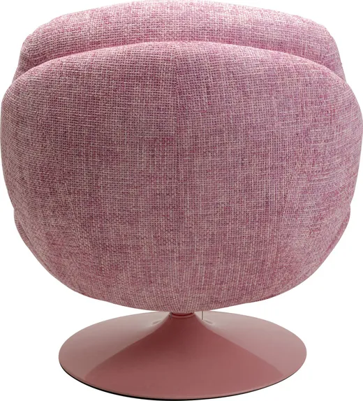 Fotel obrotowy COSY - różowy