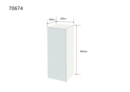 Postument LUXY 65 cm - lustrzany