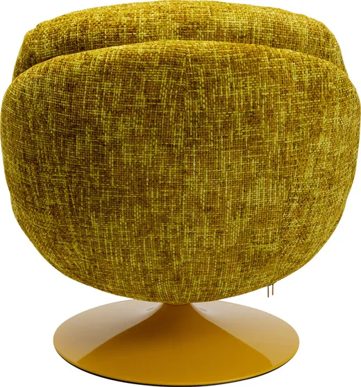 Fotel obrotowy COSY - żółty