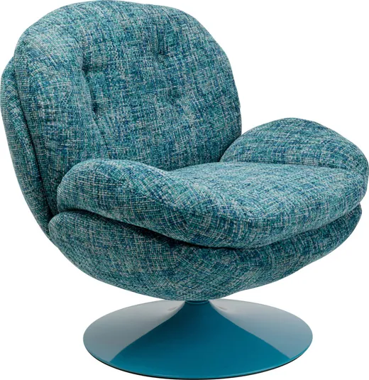 Fotel obrotowy COSY - niebieski