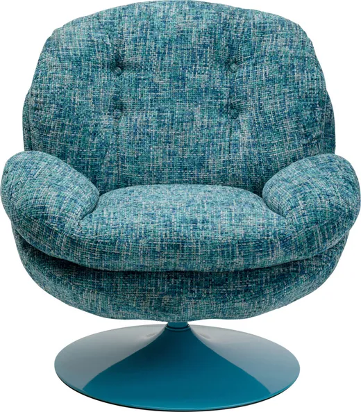 Fotel obrotowy COSY - niebieski