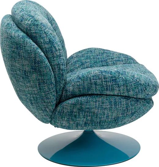 Fotel obrotowy COSY - niebieski