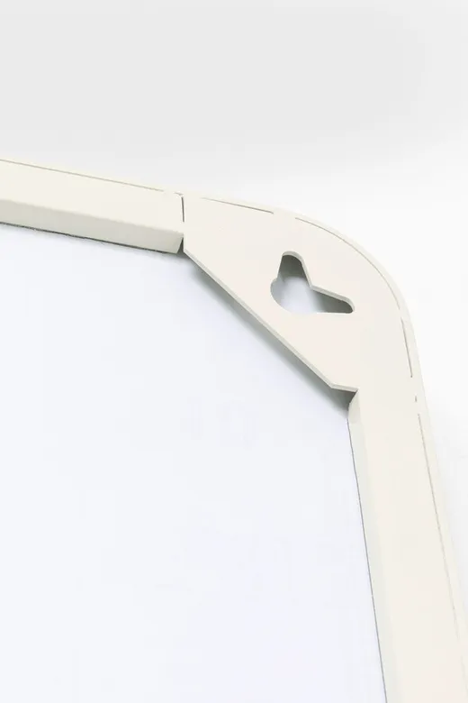 Lustro wiszące CURVE GREIGE 70x200 - szarobeżowy