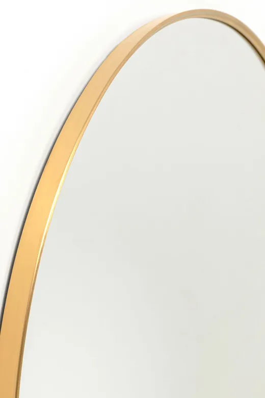 Lustro ścienne okrągłe SIMPLY BRASS 90 cm - brązowy